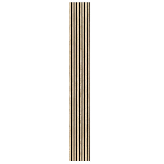 100% Real Wood finishing Acoustic Slat Panels - Narrow - Oak Color  2PCS/PKG