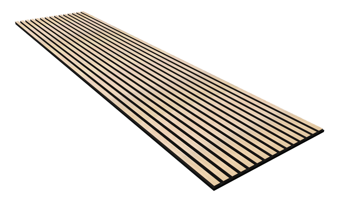 100% Real Wood finishing Acoustic Slat Panels - Standard- Oak Color 2PCS/PKG