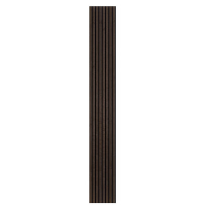 100% Real Wood finishing Acoustic Slat Panels - Narrow - Smoked Walnut  2PCS/PKG