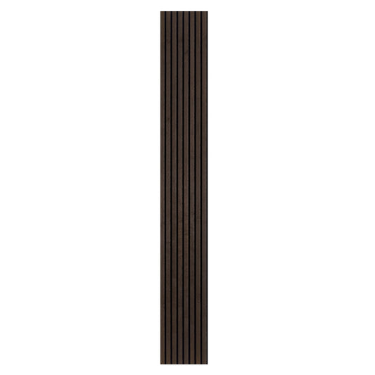 100% Real Wood finishing Acoustic Slat Panels - Narrow - Smoked Walnut  2PCS/PKG