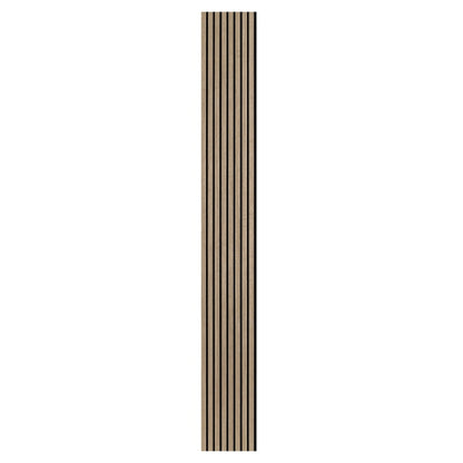 100% Real Wood finishing Acoustic Slat Panels - Narrow - Walnut Color  2PCS/PKG